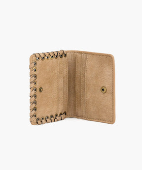 Billetera Boho Botón Ojetillos