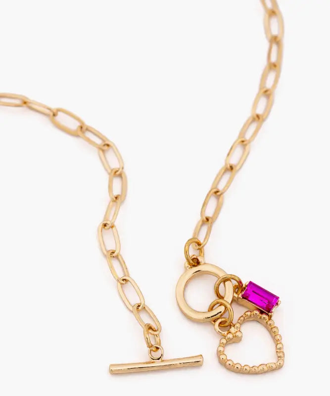 Collar Charm Y Broch En T