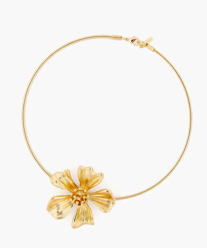 Collar Choker Flor Grande