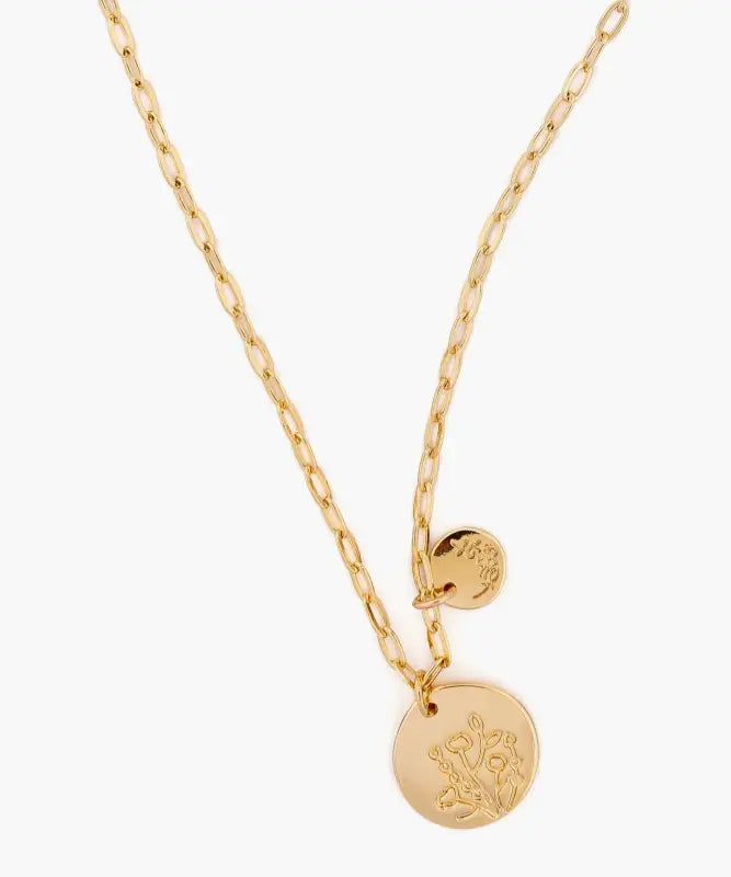 Collar Moneda Grabada