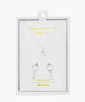 Set Collar Y Aros Gota