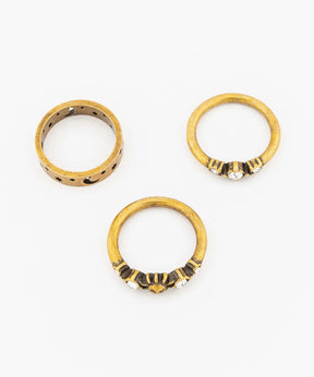 Set Anillos Acero Inoxidable Mystic