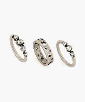 Set Anillos Acero Inoxidable Mystic