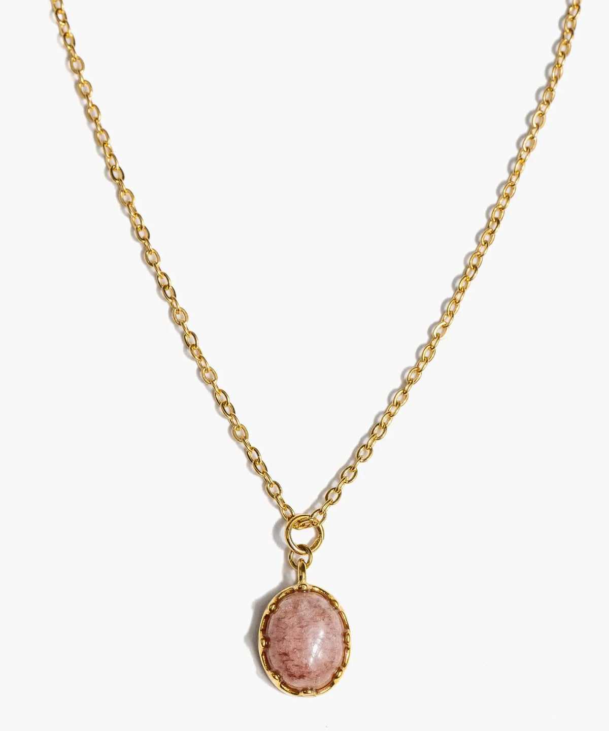 Collar Acero Inoxidable Piedra