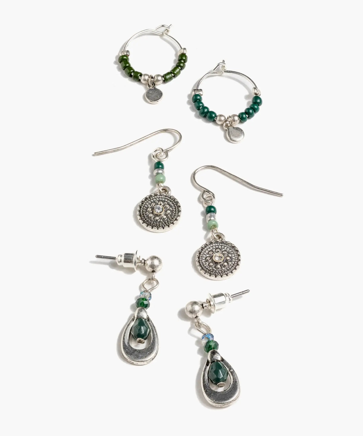 Set Aros Boho Mostacillas