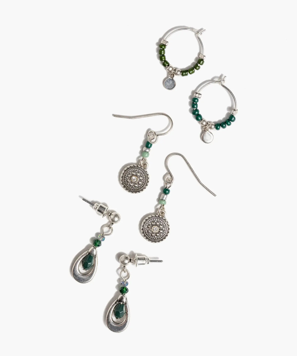 Set Aros Boho Mostacillas