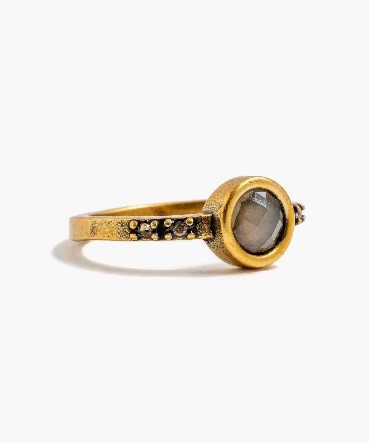 Anillo Boho Piedra - Dorado / S