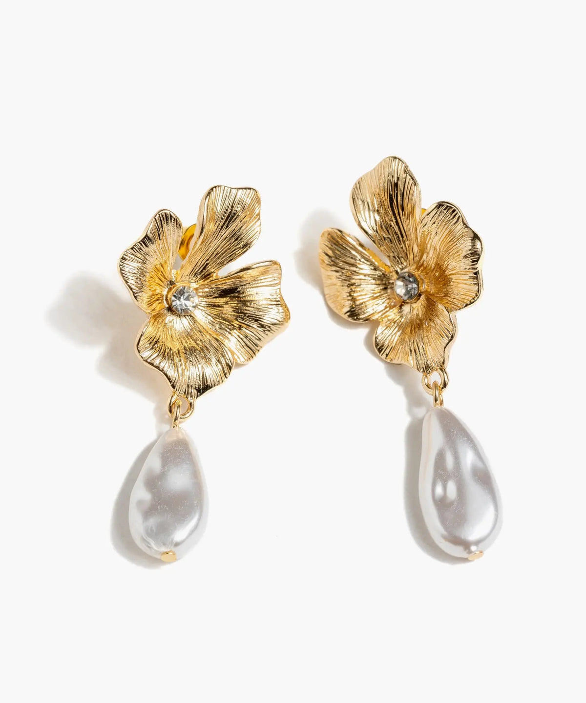 Aros Flor Perla