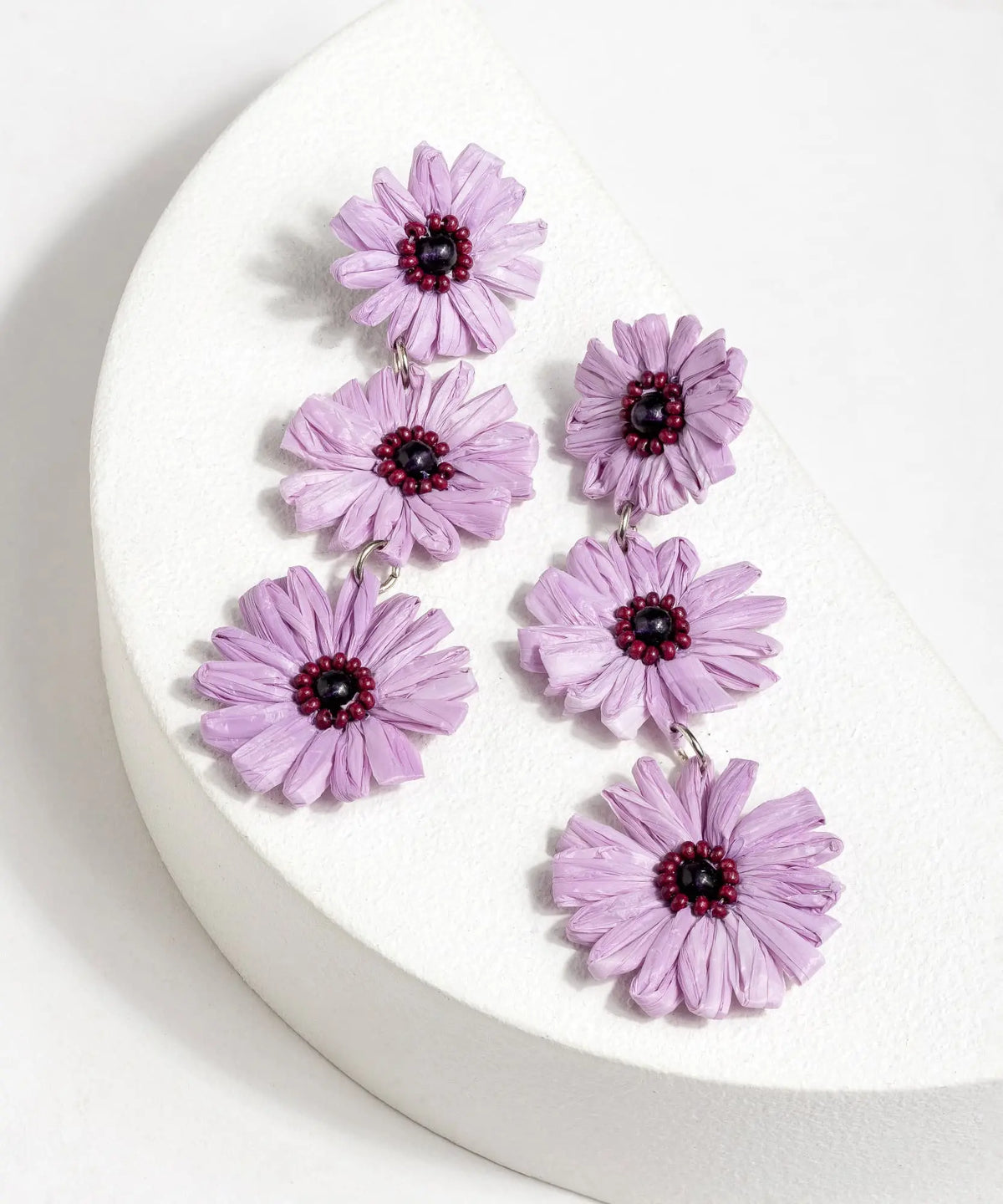 Aros Fiesta Flores Rafia