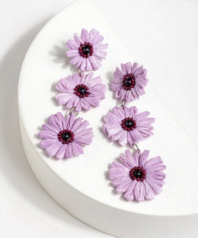 Aros Fiesta Flores Rafia