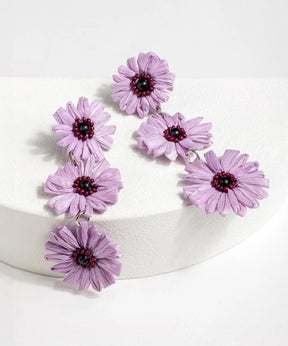 Aros Fiesta Flores Rafia