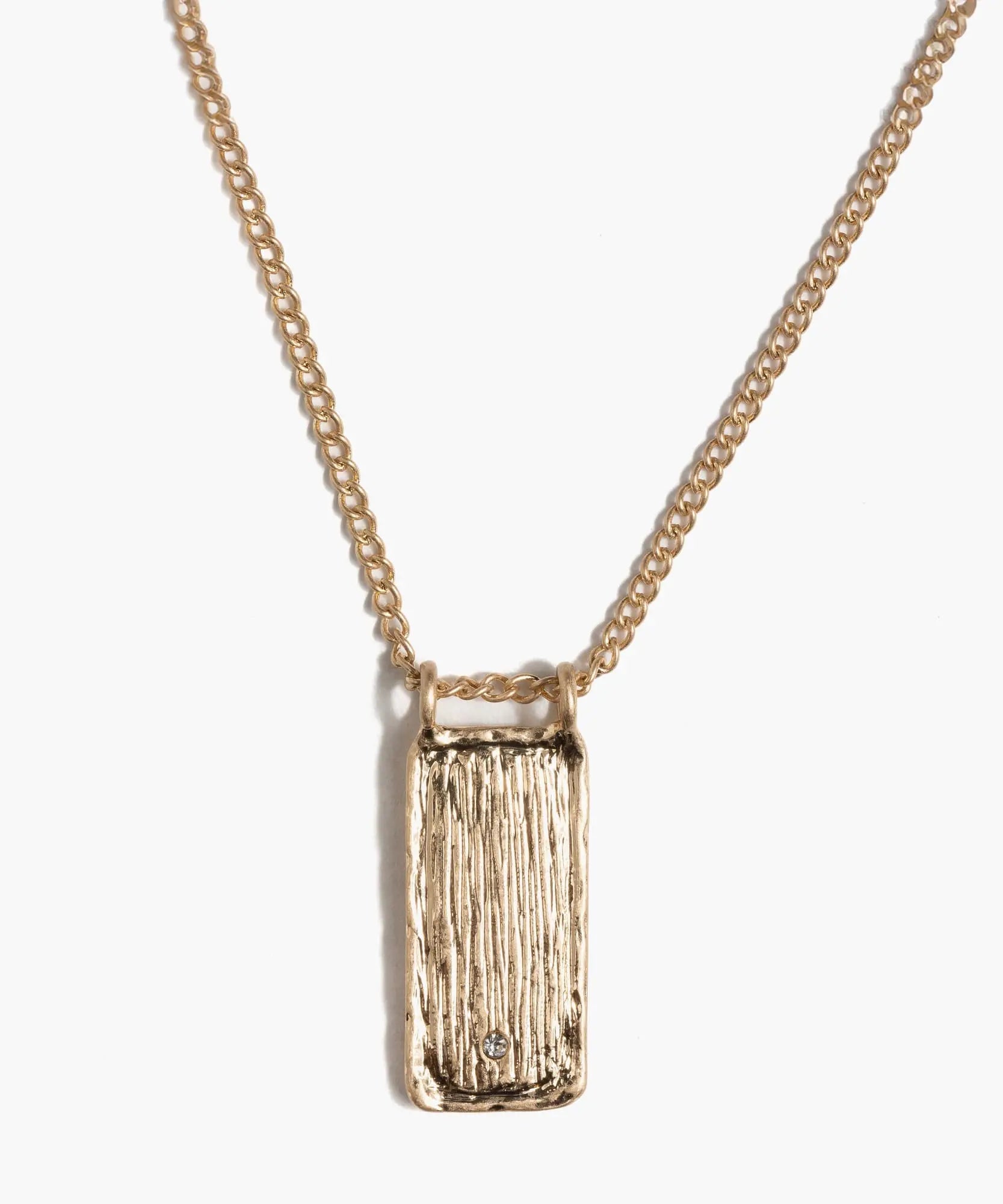 Collar Boho Placa Rectangular