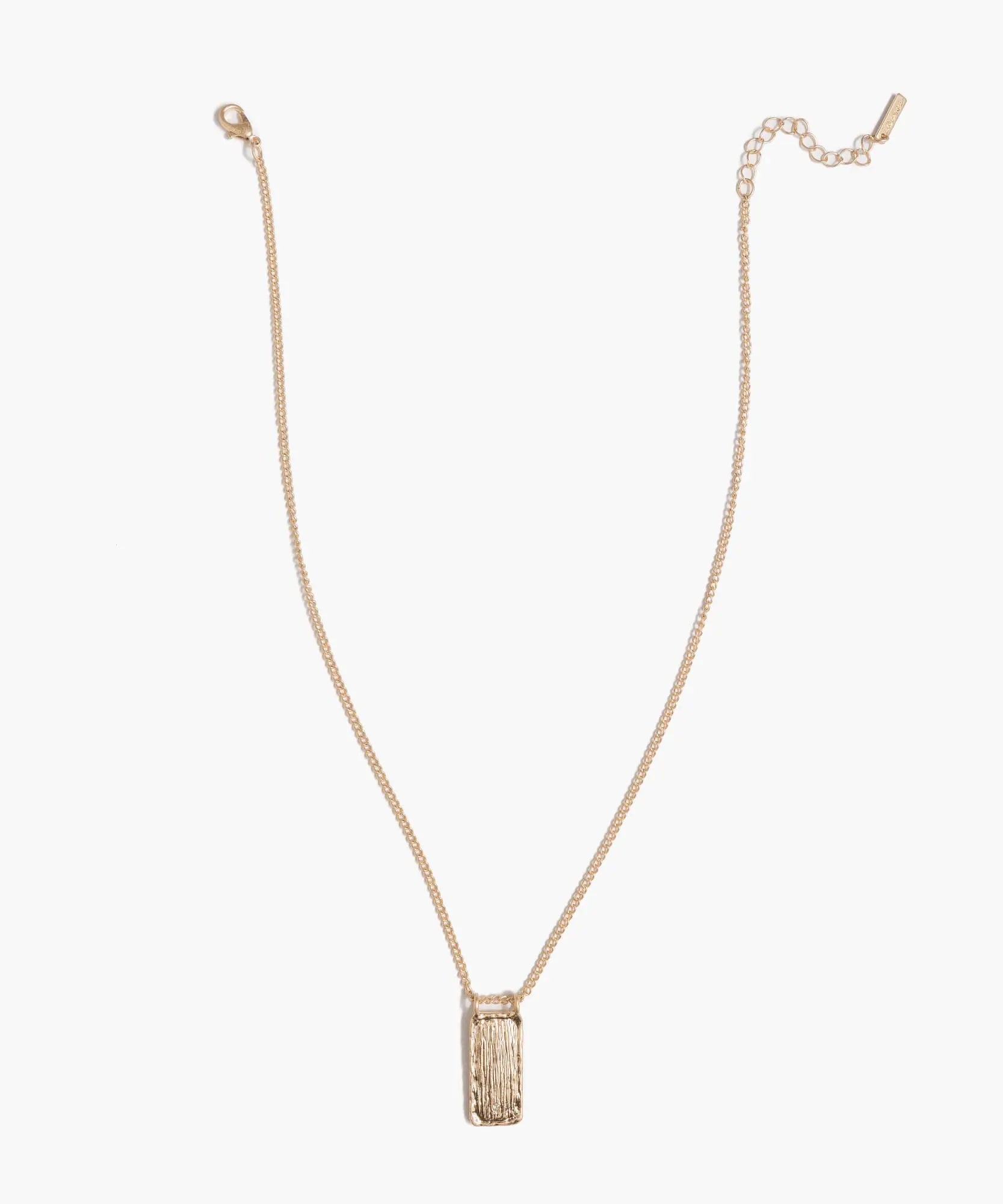 Collar Boho Placa Rectangular