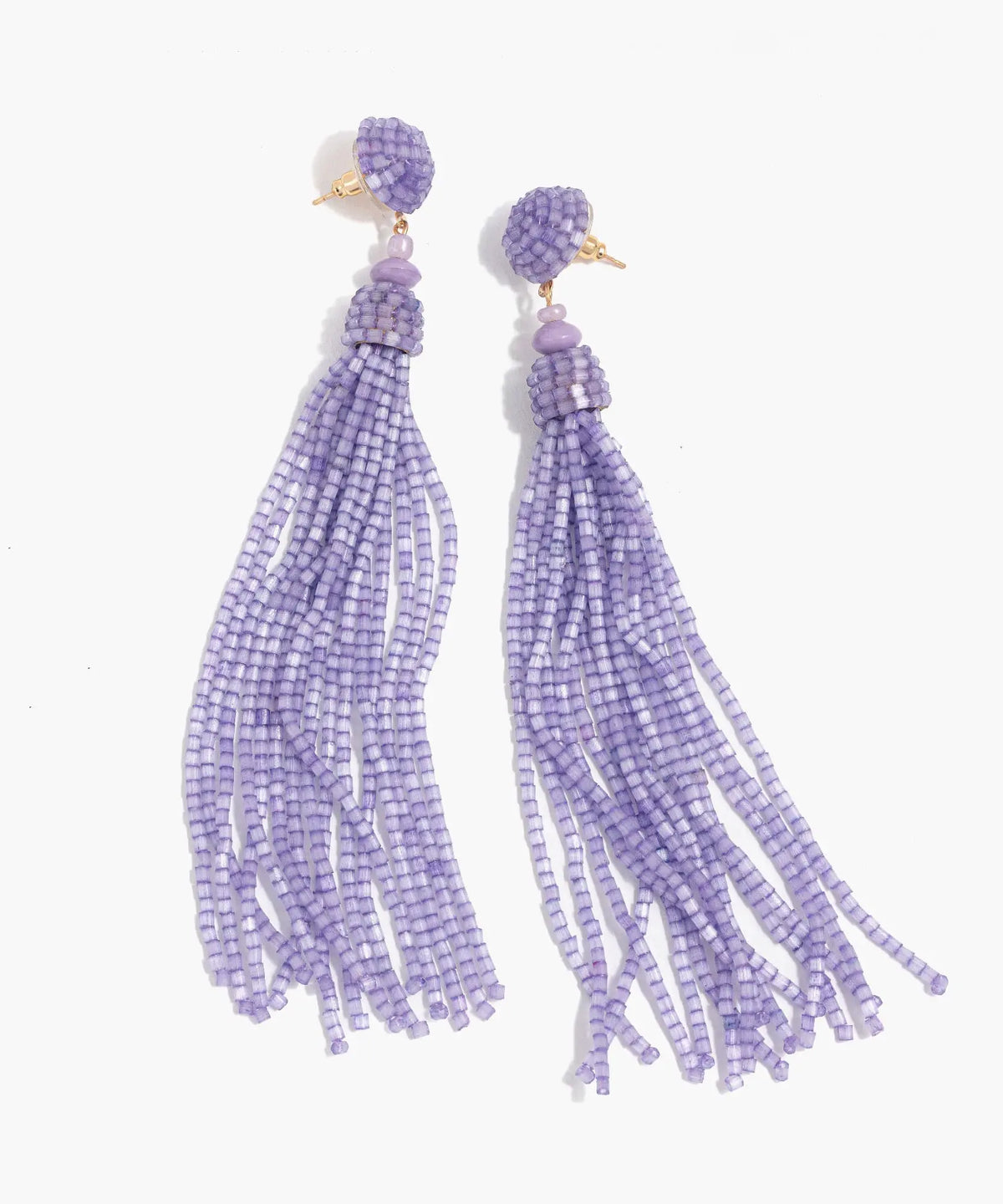 Aros Pompón Fiesta - Lila