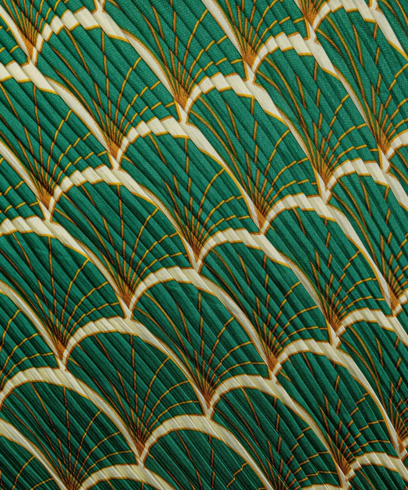 Set Pañuelo Y Aros Pavo Real