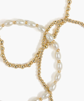 Set Pulseras Perlas Paradiso