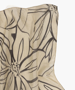 Estola Seda Diseño Flores