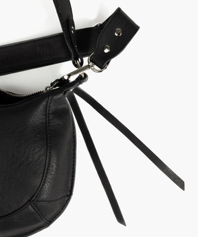 Cartera Bandolera Media Luna Costuras