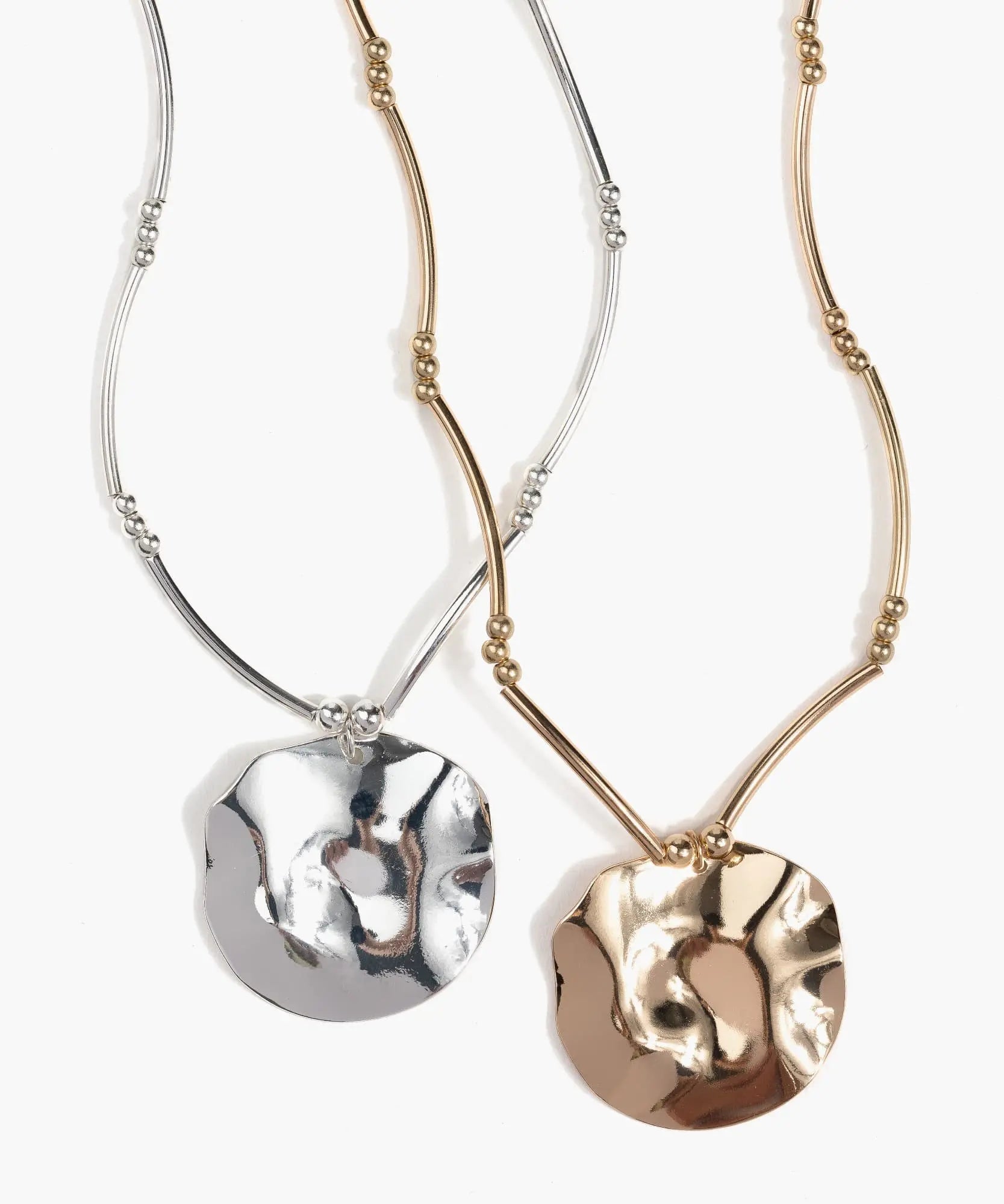 Collar Charm Moneda Irregular