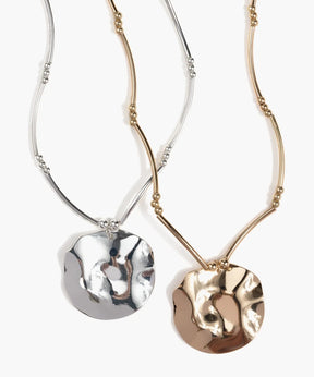 Collar Charm Moneda Irregular