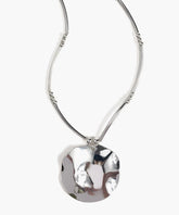Collar Charm Moneda Irregular