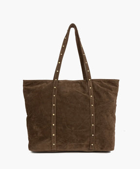 Cartera Tote Gamuza Tachas Boho