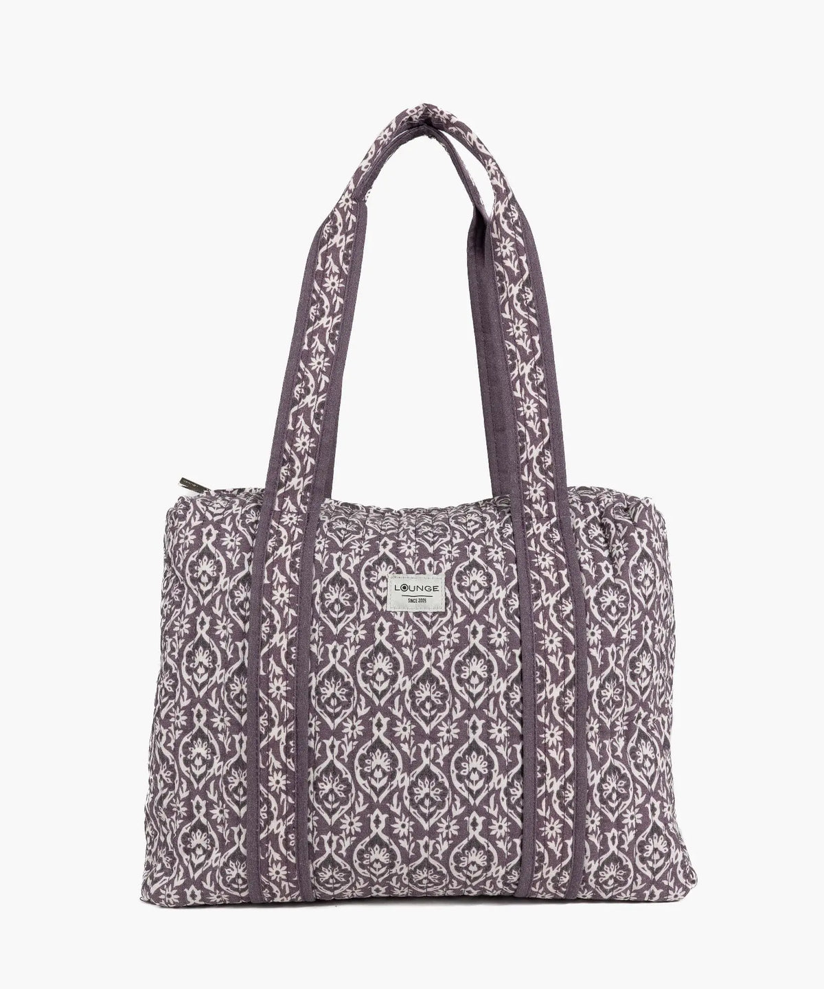 Bolso Canvas Estampado - Burdeo