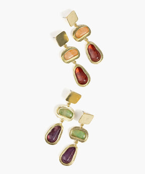 Aros Piedras Doble Color