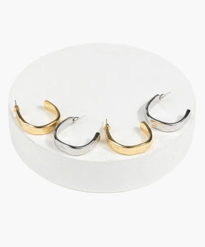 Aros Argollas Gruesas Irregulares