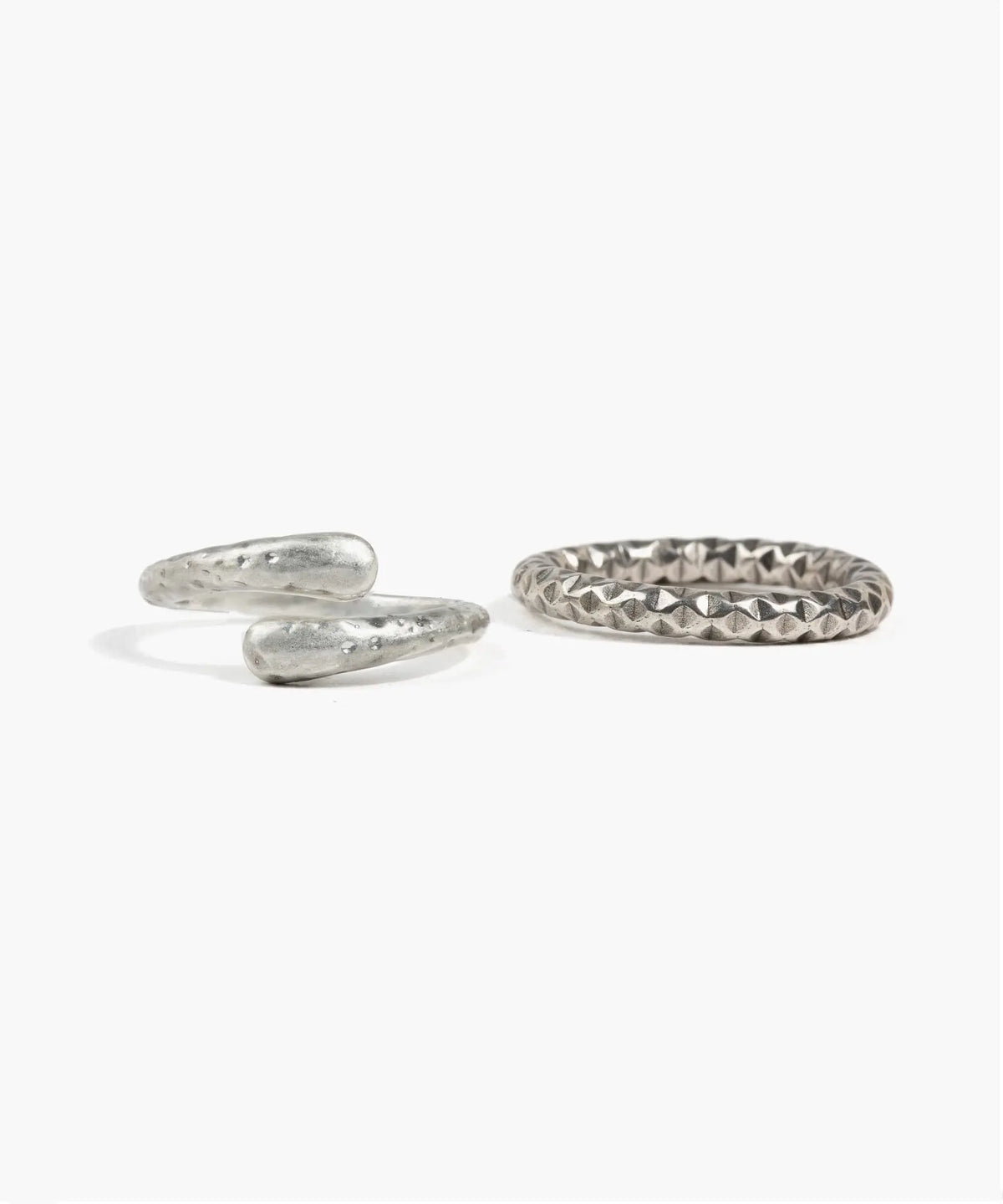 Set Anillos Textura Boho