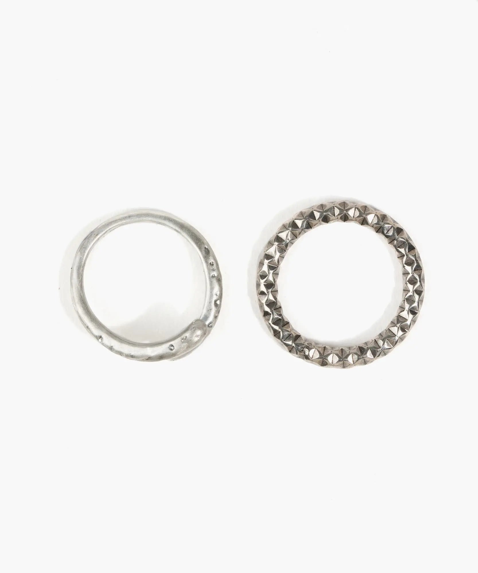 Set Anillos Textura Boho