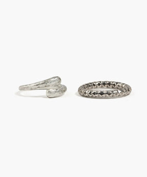 Set Anillos Textura Boho