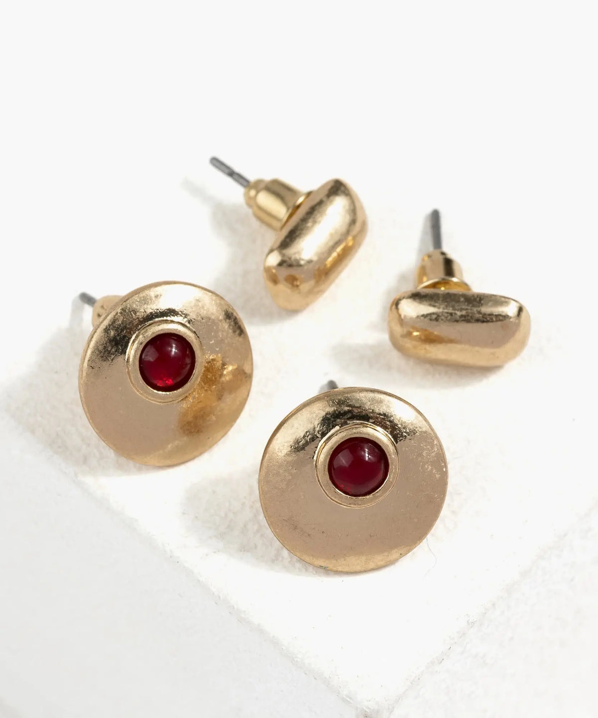 Set Aros Con Piedra