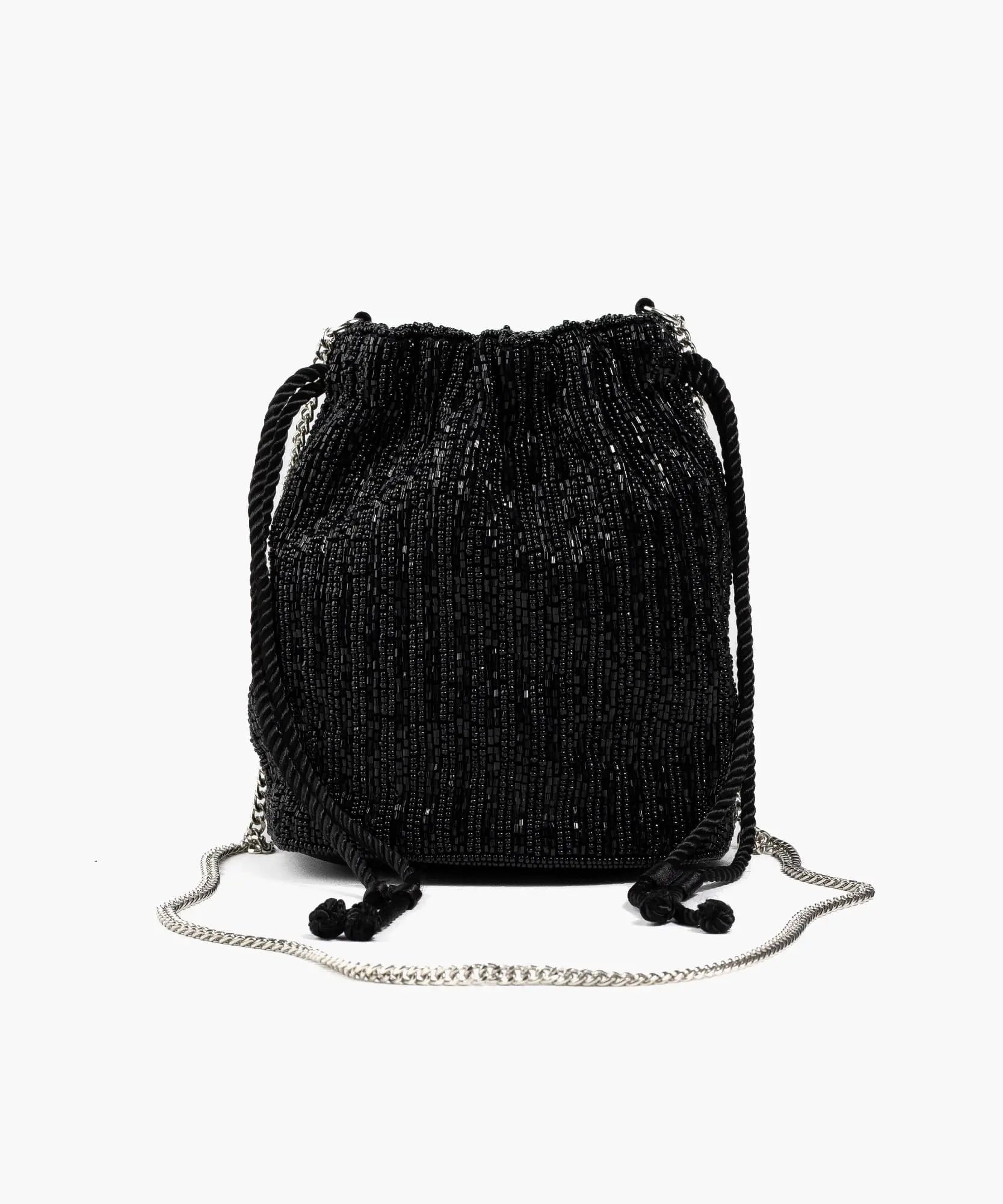 Mini Cartera Bucket Mostacillas Fiesta