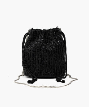 Mini Cartera Bucket Mostacillas Fiesta