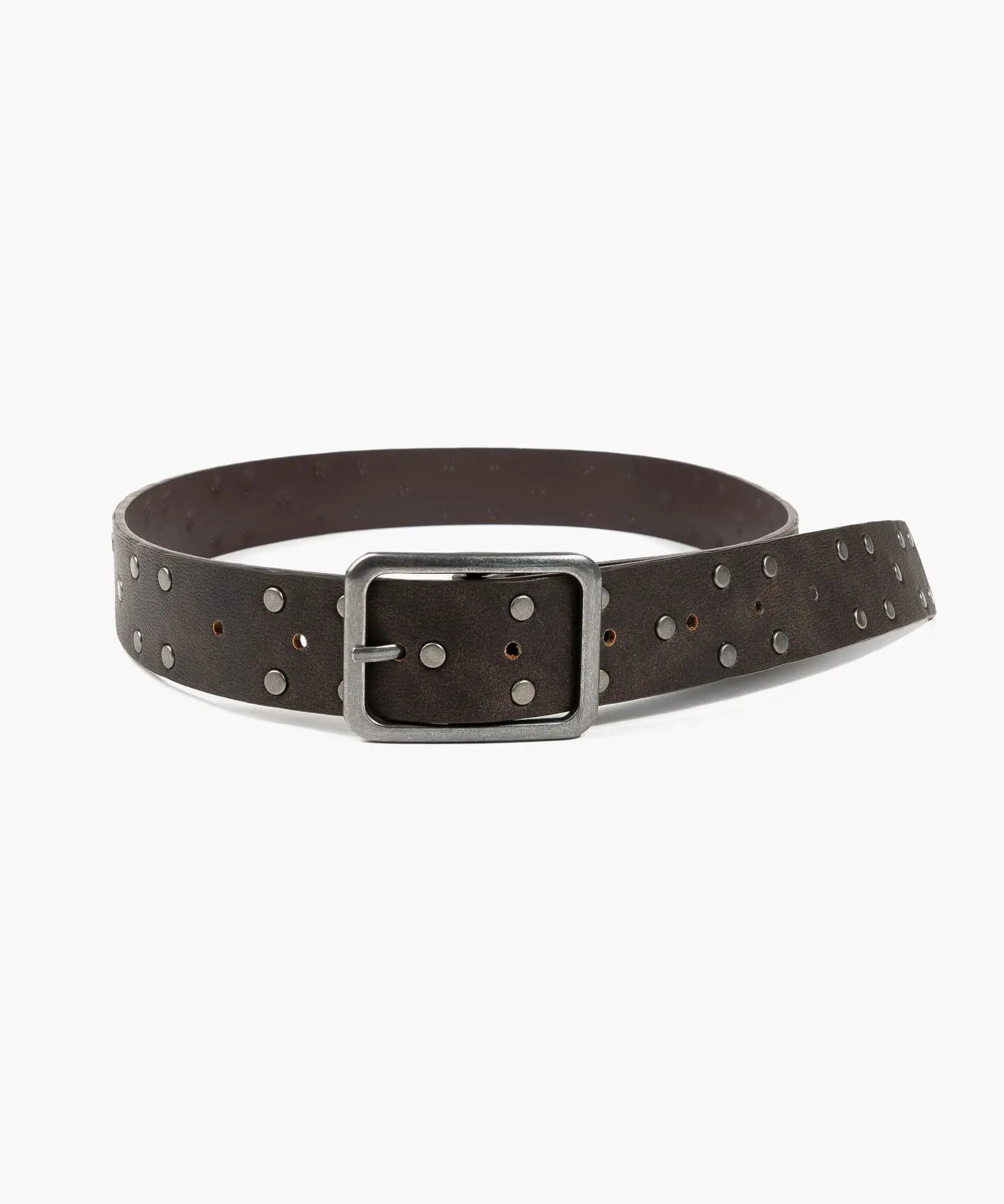Cinturón Tachas Hebilla Cuadrada