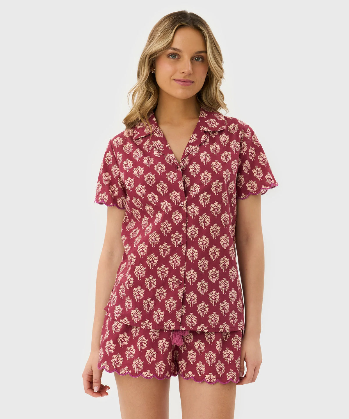 Pijama Camisero Boho Algodón