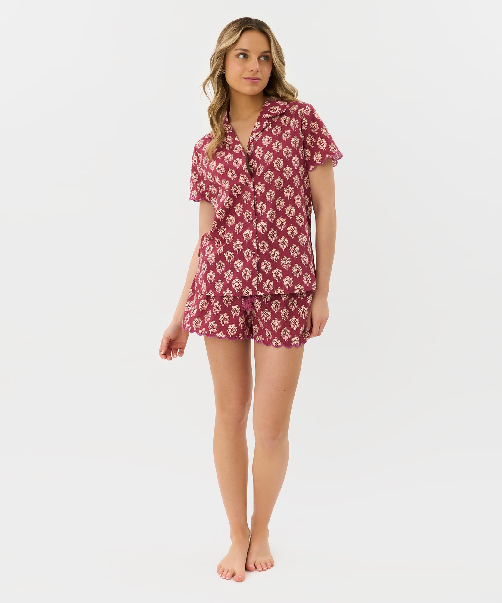 Pijama Camisero Boho Algodón