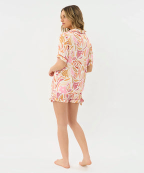 Pijama Camisero Floral