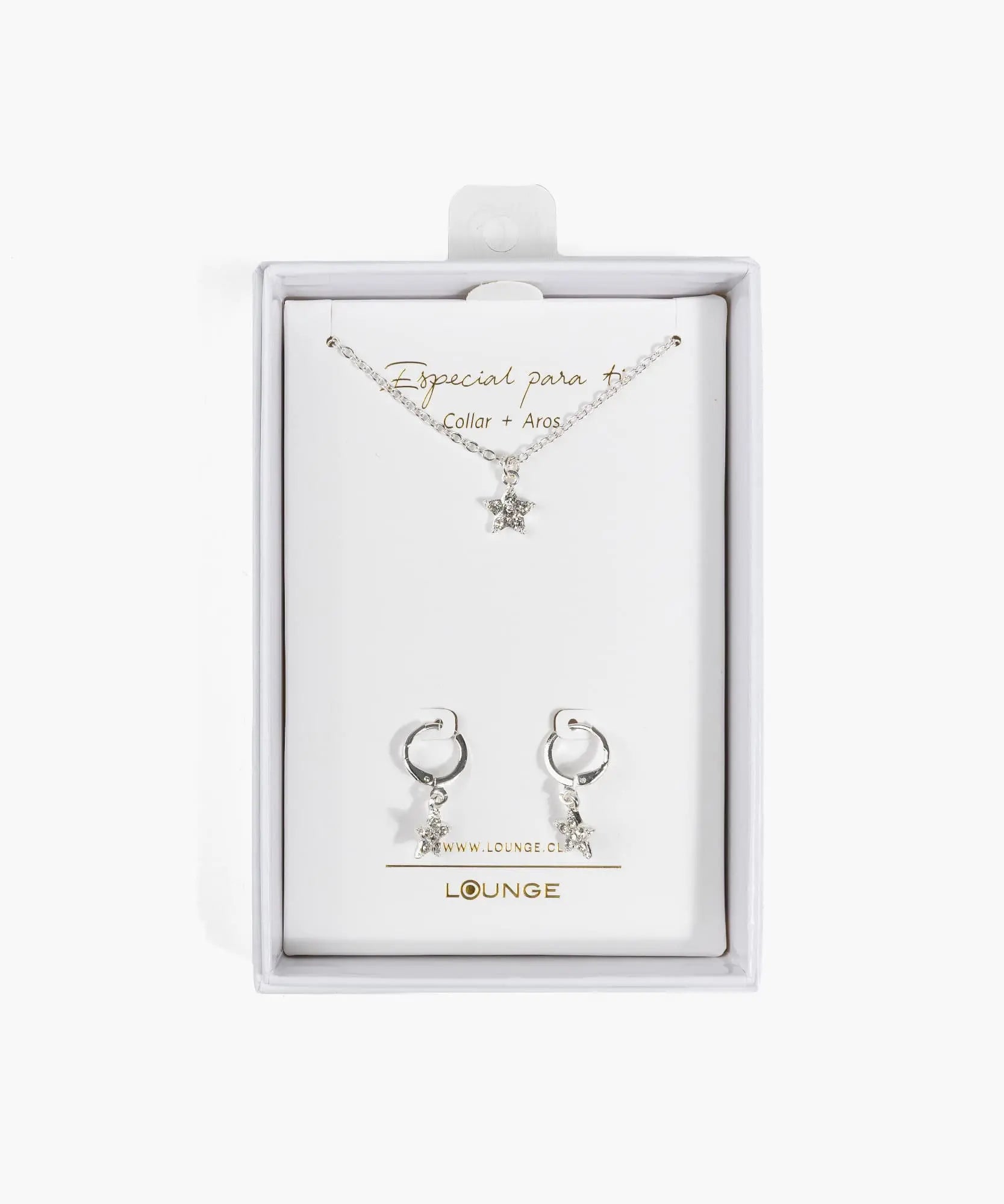 Set Collar Y Aros Con Estrellas