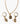 Set Collar Y Aros Color Piedra