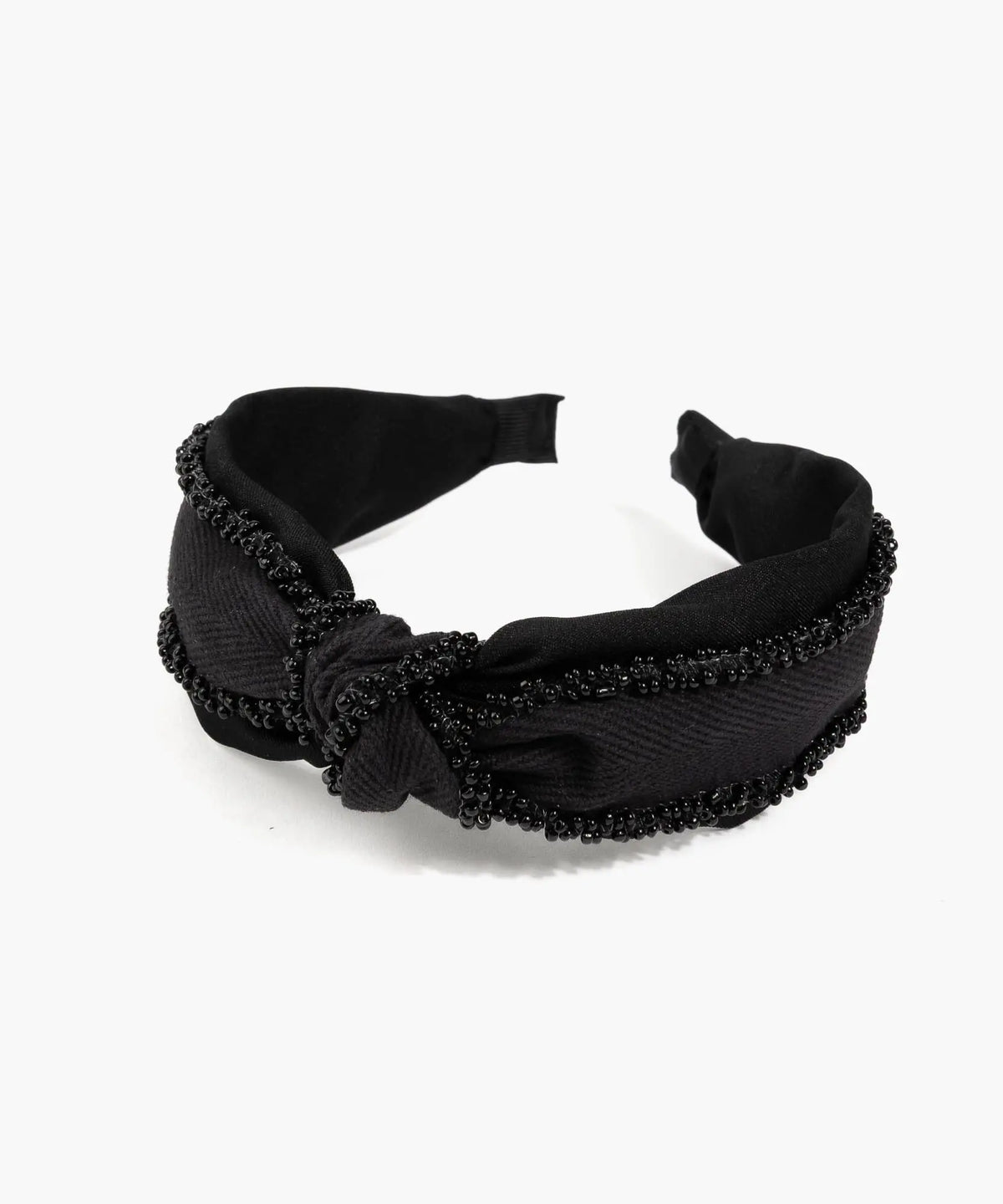 Cintillo Con Mostacillas - Negro