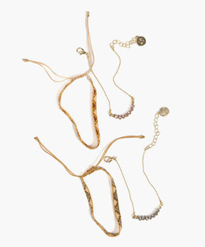 Set Pulseras Con Mostacillas