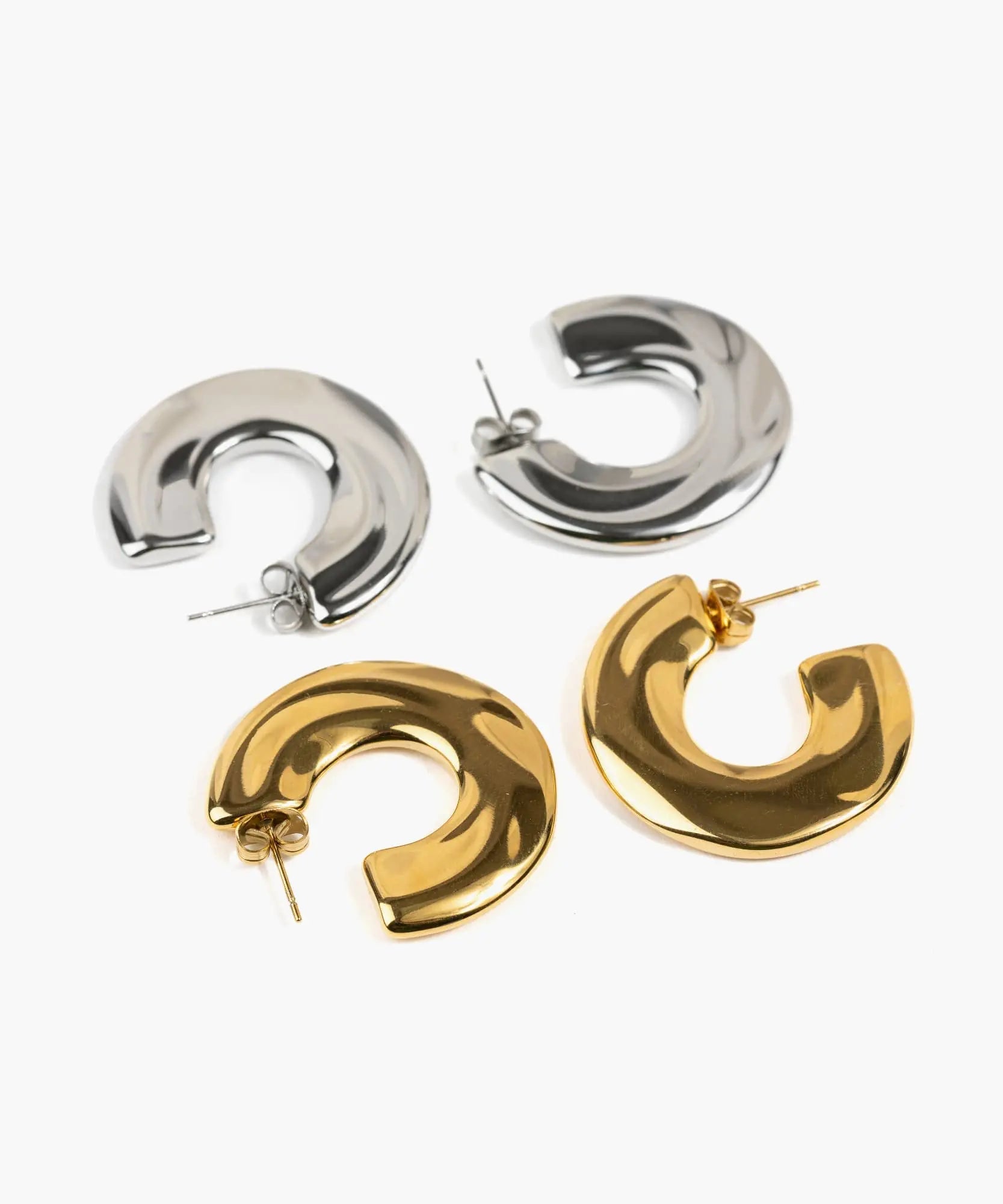 Aros Argollas Gruesas Lisas