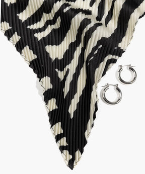 Set Pañuelo Y Aros Zebra