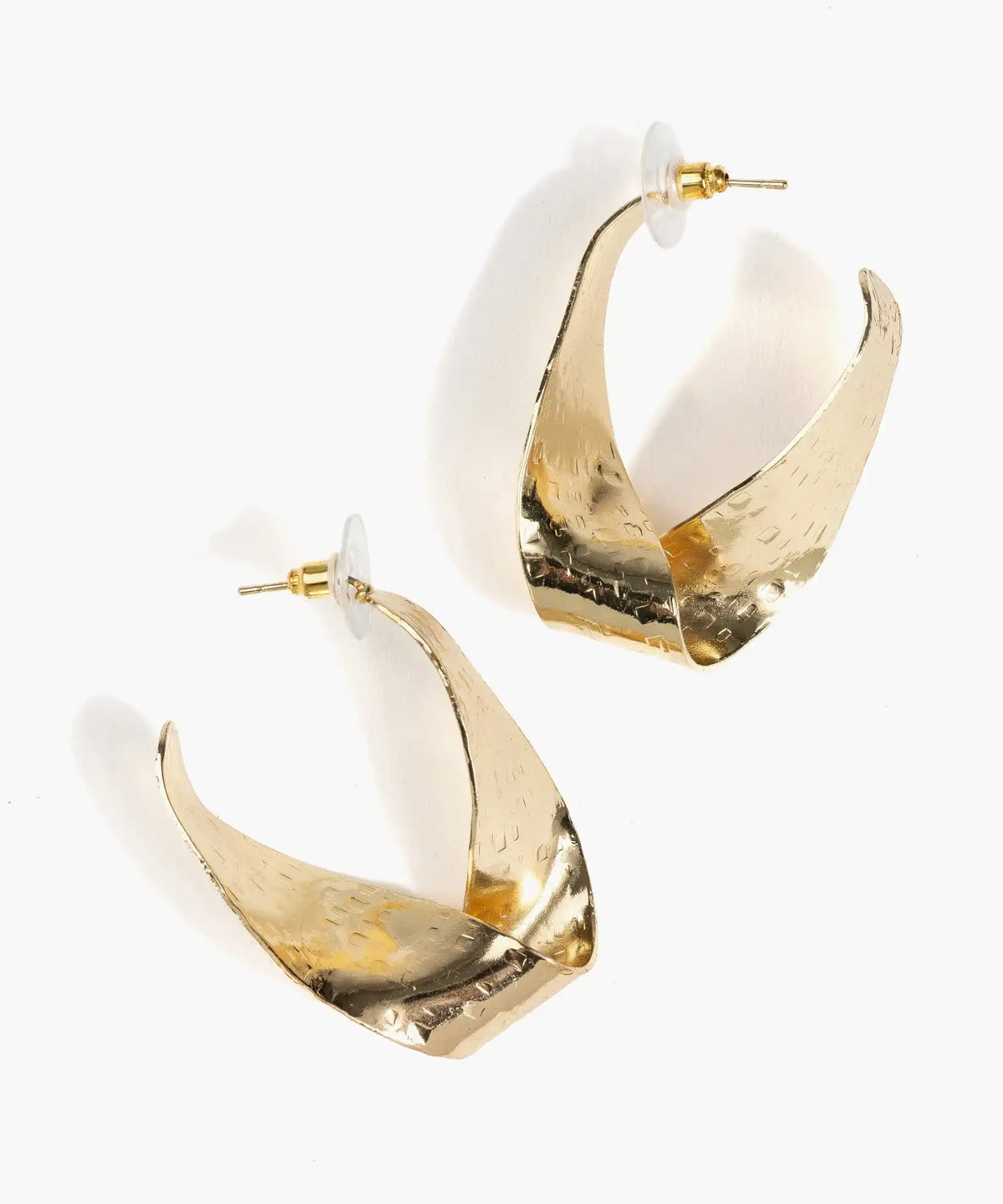 Aros Argollas Enrolladas - Dorado