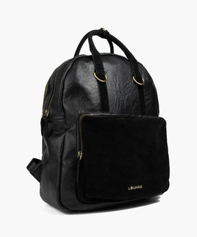 Mochila Notebook Detalles Efecto Gamuza