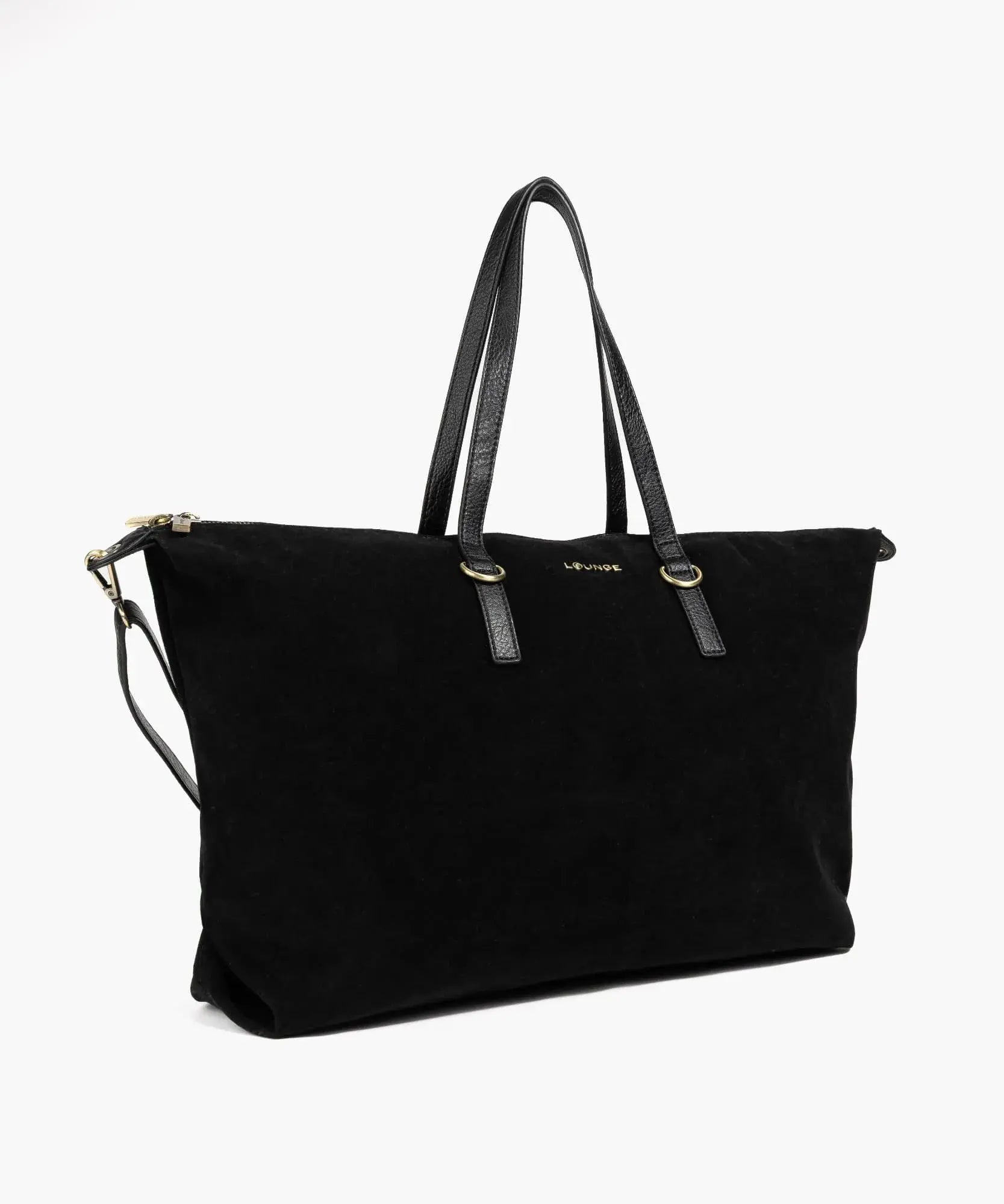 Cartera Tote Efecto Gamuza