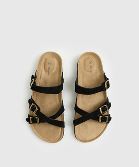 Sandalias Cruzadas Suede