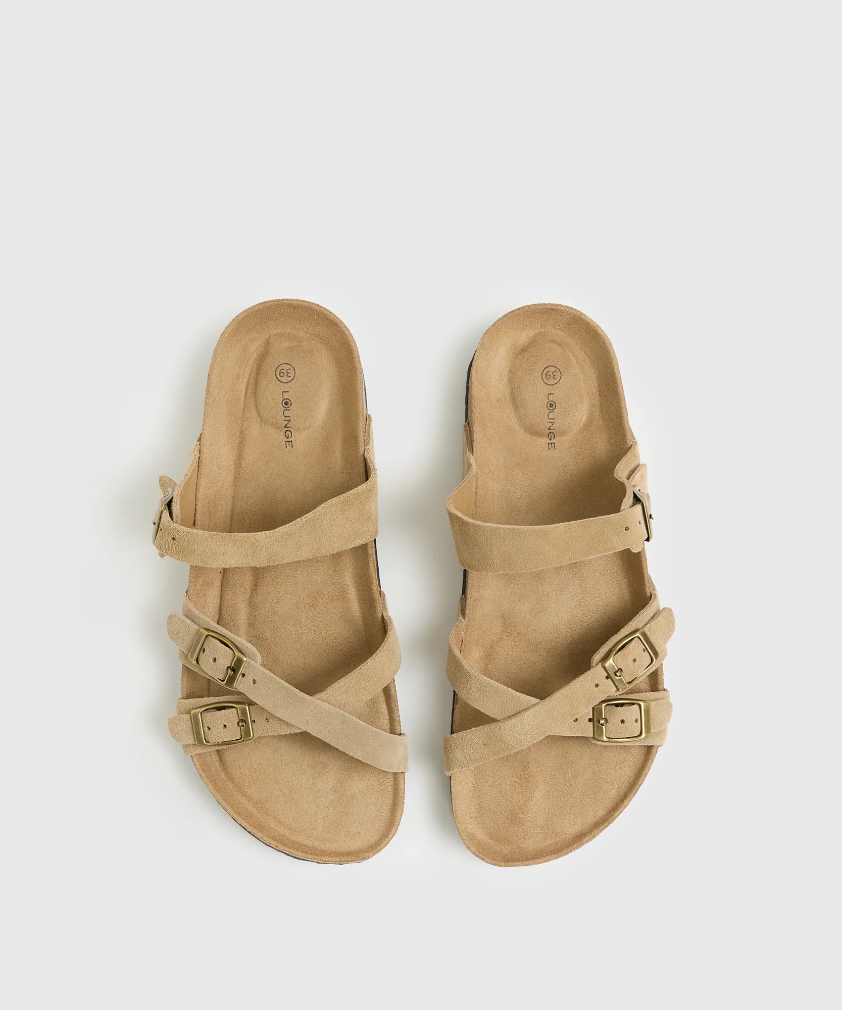 Sandalias Cruzadas Suede